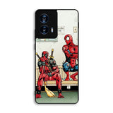 Funny Spiderman and Deadpool Motorola Moto G Power 5G 2024 Case DC0108