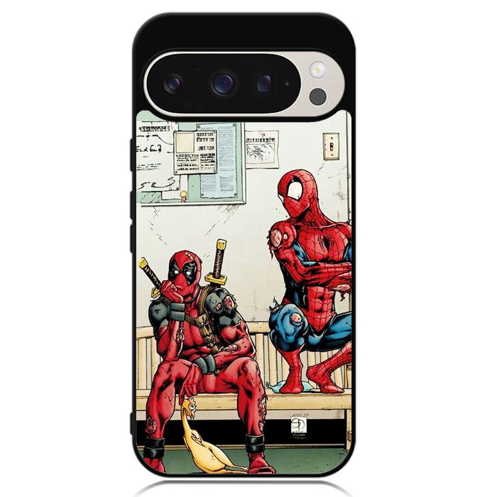 Funny Spiderman And Deadpool Google Pixel 9 | Google Pixel 9 Pro Case DC0668
