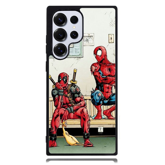 Funny Spiderman And Deadpool Samsung Galaxy S24 Ultra Case DC0668