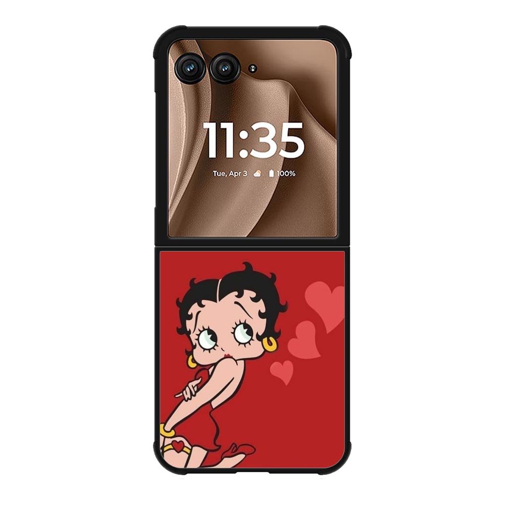 Betty Boop Red Background Motorola Moto RAZR Plus 2025 Case