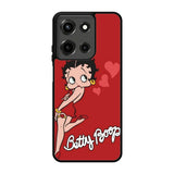 Betty Boop Red Background Motorola Moto G 5G 2025 Case DC5695