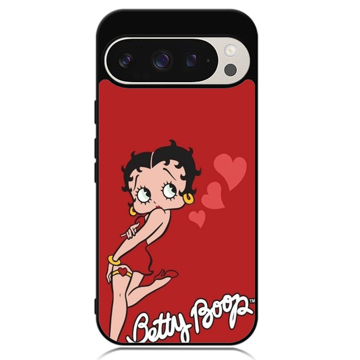 Betty Boop Red Background Google Pixel 9 Pro XL Case