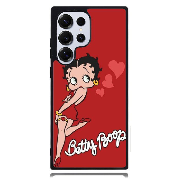 Betty Boop Red Background Samsung Galaxy S25 Ultra Case DC0180