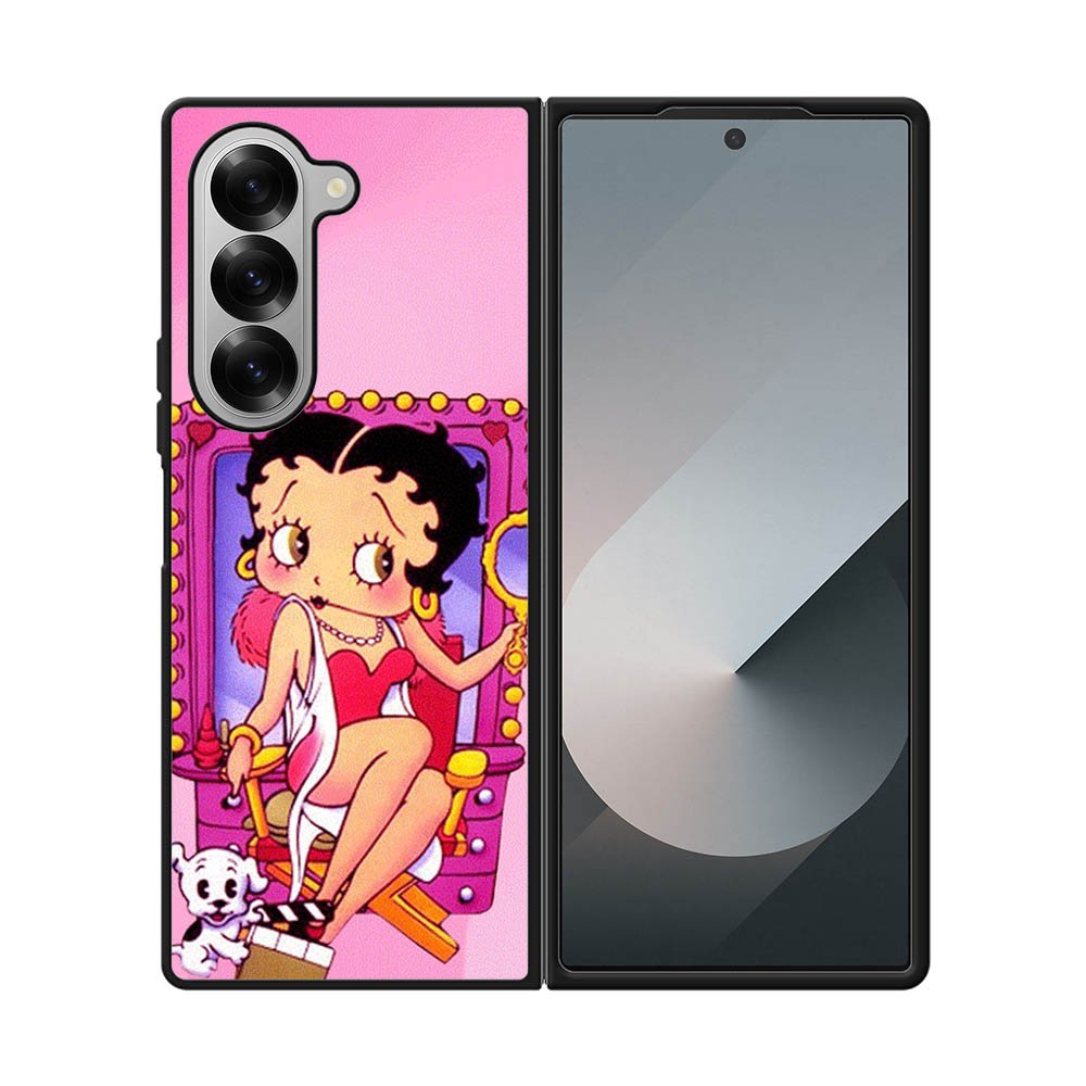 Betty Boop and Dog Samsung Galaxy Z Fold 7 5G Case