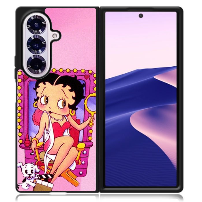 Betty Boop And Dog Samsung Galaxy Z Fold 7 Case DC0164