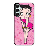 Betty Boop Pink Background flowers Samsung Galaxy A16 Case DC5628