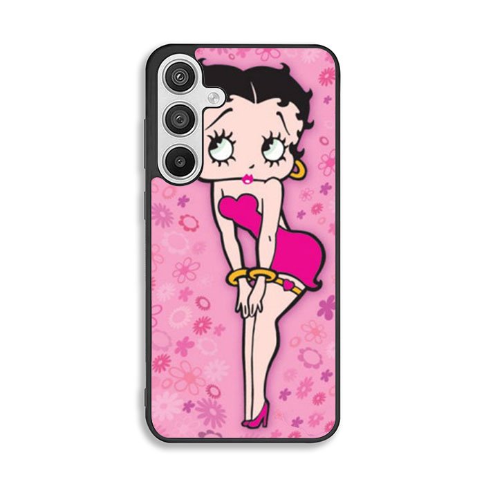 Betty Boop Pink Background flowers Samsung Galaxy A26 Case DC5628