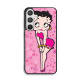 Betty Boop Pink Background flowers Samsung Galaxy A26 Case DC5628