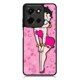 Betty Boop Pink Background Flowers Motorola Moto G Power 5G 2025 DC0179