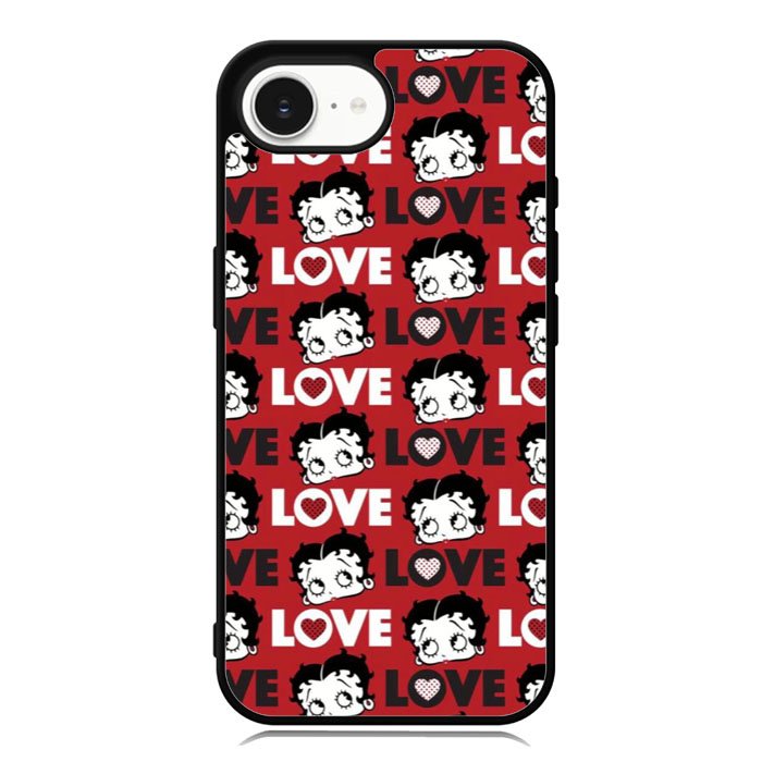 Betty Boop Love Cute Red iPhone 16e Case DC0178