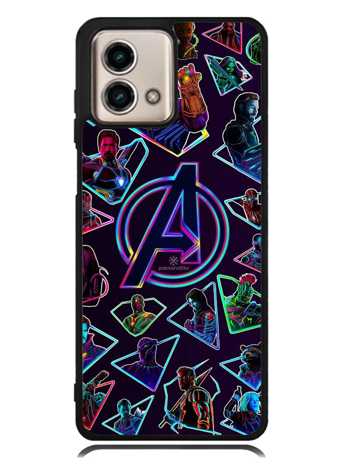 Avengers Logo And All Hero Motorola Moto G Stylus 5G 2023 Case