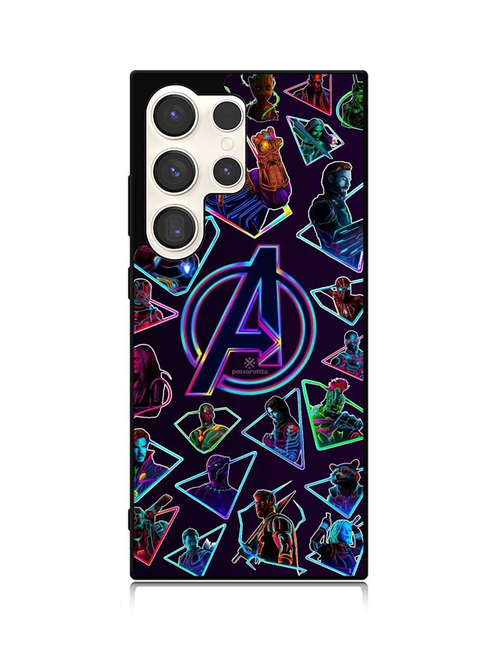 Avengers Logo And All Hero Samsung Galaxy S24 Ultra 5G Case