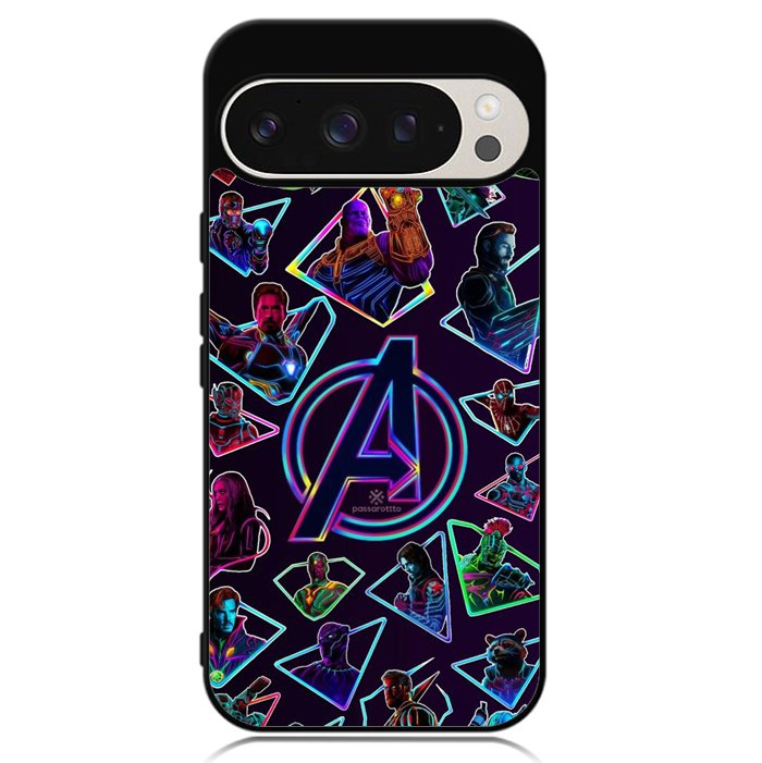 Avengers Logo And All Hero Google Pixel 9 | Pixel 9 Pro Case