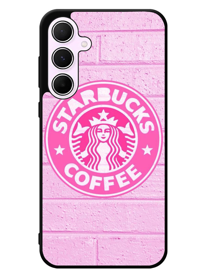 Pink Starbucks Logo 7th Samsung Galaxy A55 5G Case