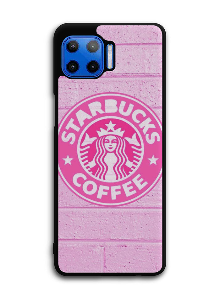 Pink Starbucks Logo 7th Motorola Moto One 5G Case , Moto One 5G UW Case , Moto G 5G Plus Case