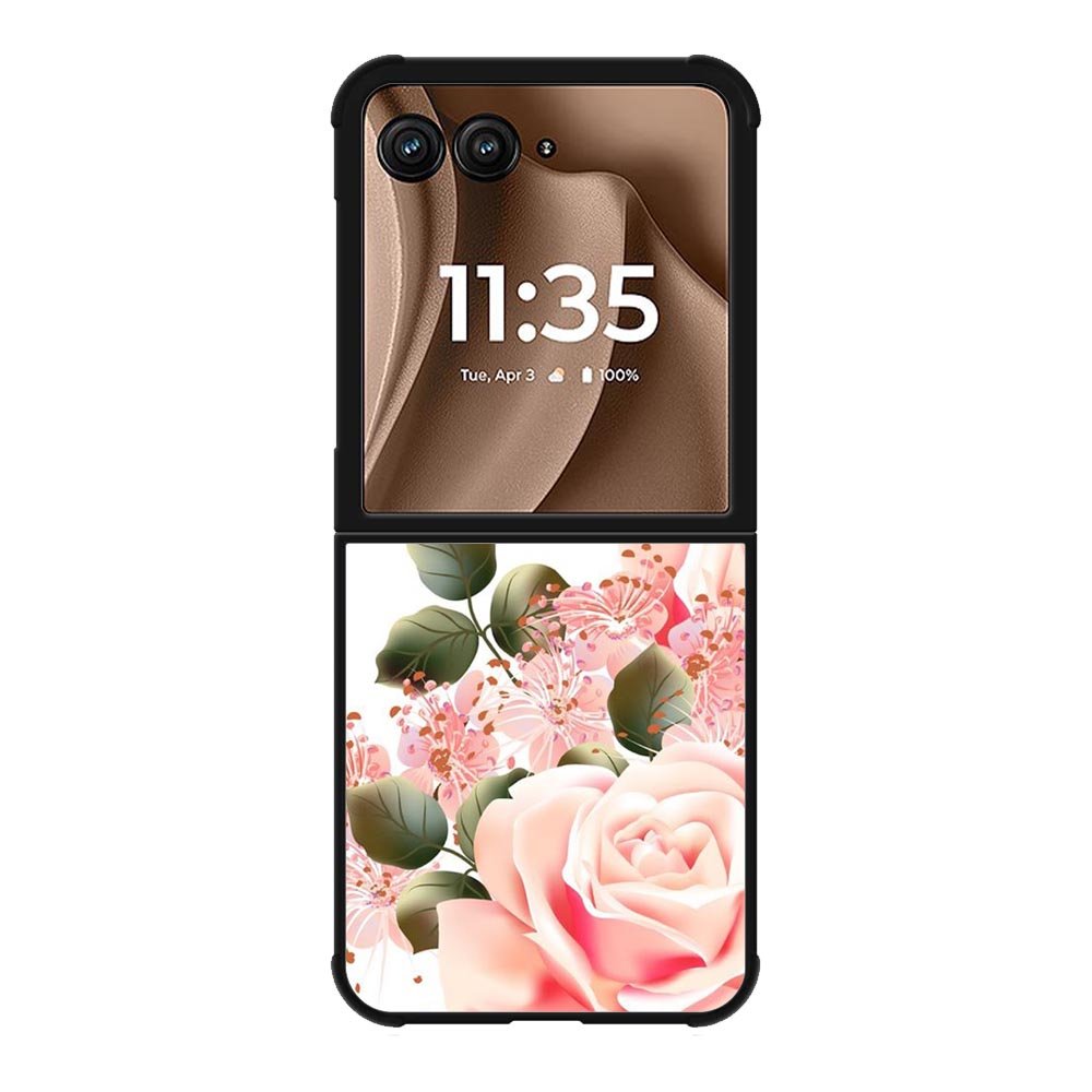 Flowers Pink Motorola Moto RAZR Plus 2025 Case