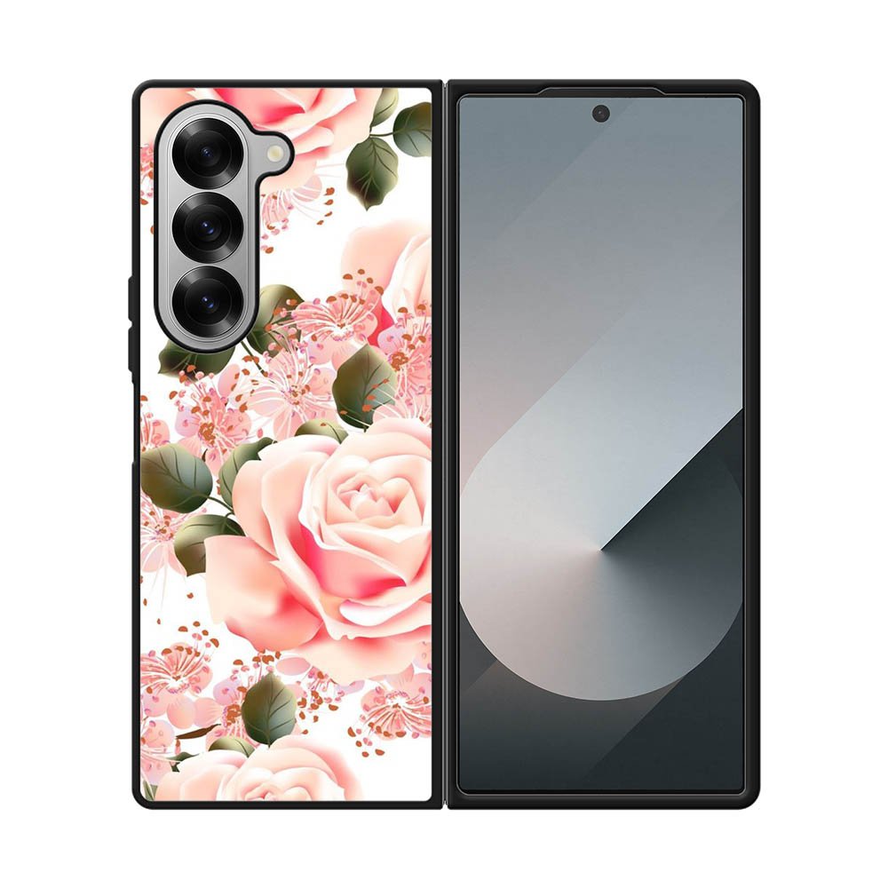 Flowers Pink Samsung Galaxy Z Fold 7 5G Case