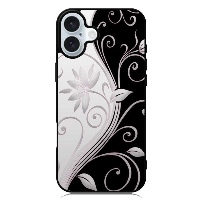 Black Design iPhone 16 Plus Case