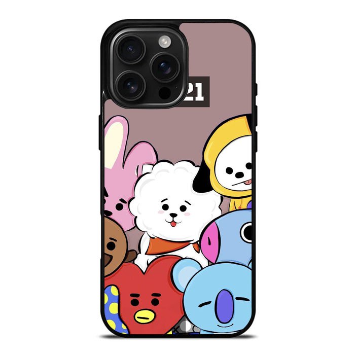 BTS Bt21 iPhone 16 Pro Max Case DC0251
