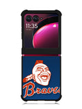 Atlanta Braves Baseball Motorola Moto Razr Plus 2023 , Moto Razr+ 2023 Case