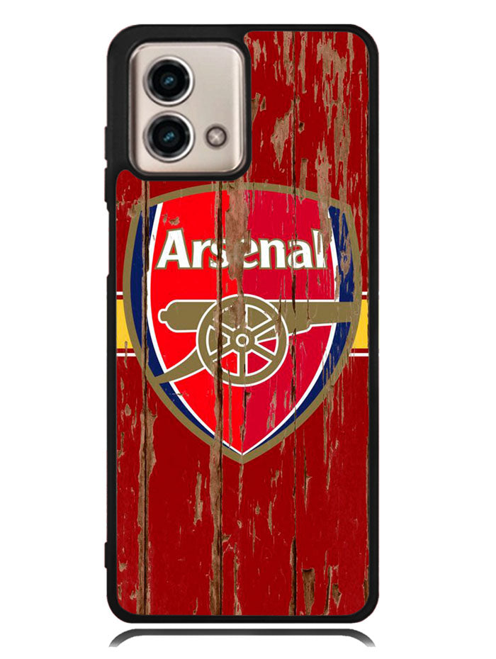 Arsenal Logo In The Wood Motorola Moto G Stylus 5G 2023 Case