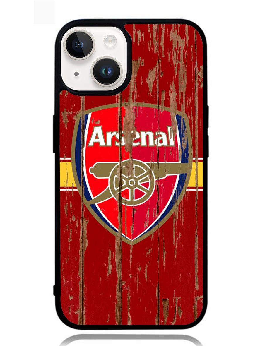 Arsenal Logo In The Wood iPhone 14 Case BLN3870