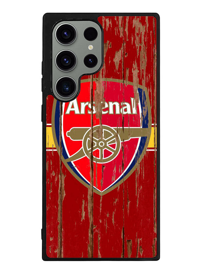 Arsenal Logo In The Wood Samsung Galaxy S23 Ultra 5G Case