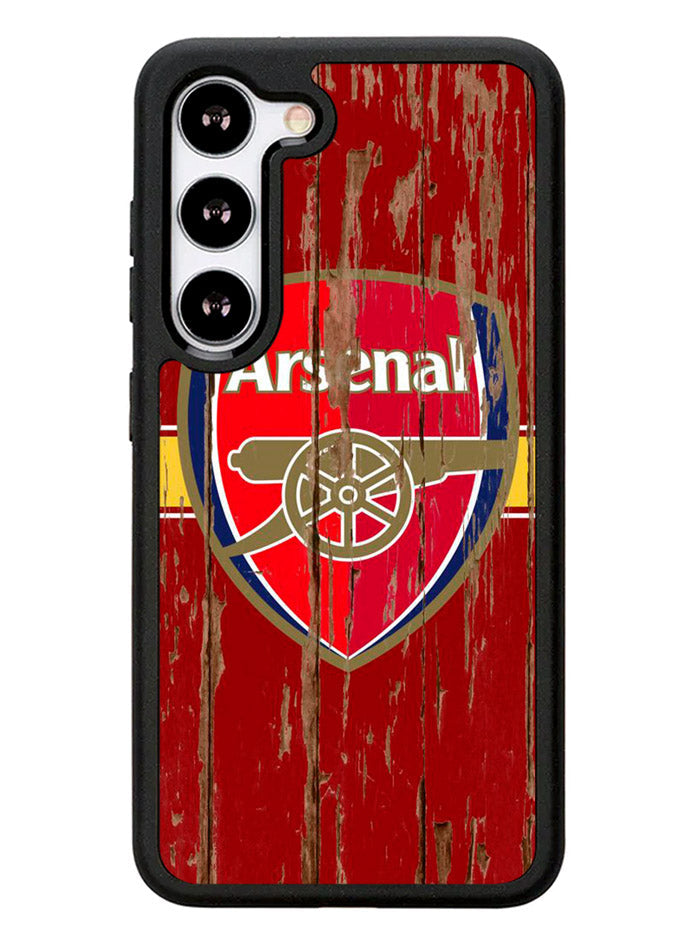Arsenal Logo In The Wood Samsung Galaxy S23 Plus 5G / Samsung Galaxy S23+ 5G Case