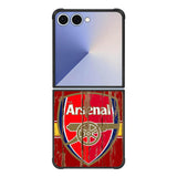 Arsenal Logo In The Wood Samsung Galaxy Z Flip 7 5G Case