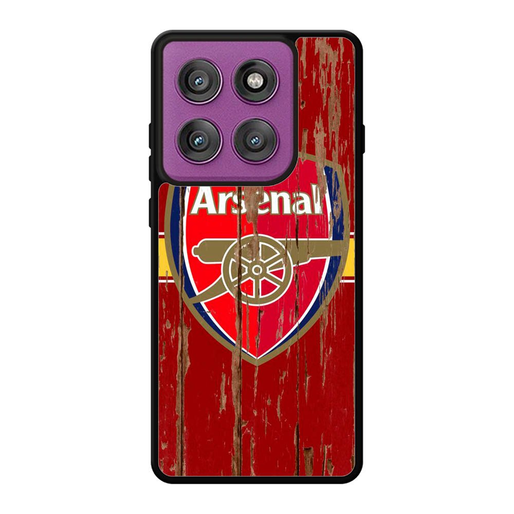 Arsenal Logo In The Wood Motorola Moto Edge 60 Pro Case