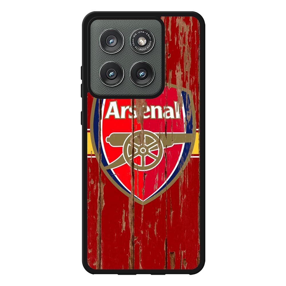 Arsenal Logo In The Wood Motorola Moto Edge 2025 Case