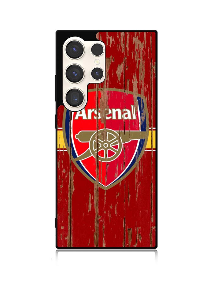 Arsenal Logo In The Wood Samsung Galaxy S24 Ultra 5G Case