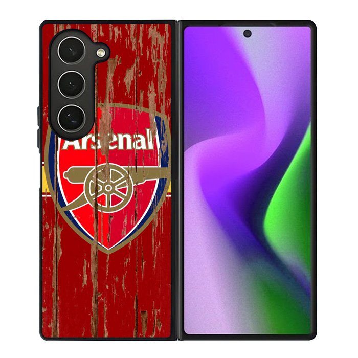Arsenal Logo In The Wood Samsung Galaxy Z Fold 6 Case
