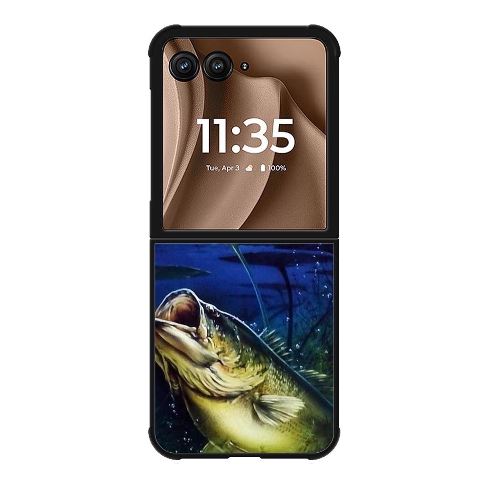 Bass Fishing Largemouth Fish Motorola Moto RAZR Plus 2025 Case