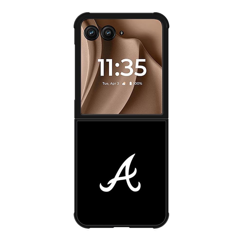 Atlanta braves logo black Motorola Moto RAZR Plus 2025 Case