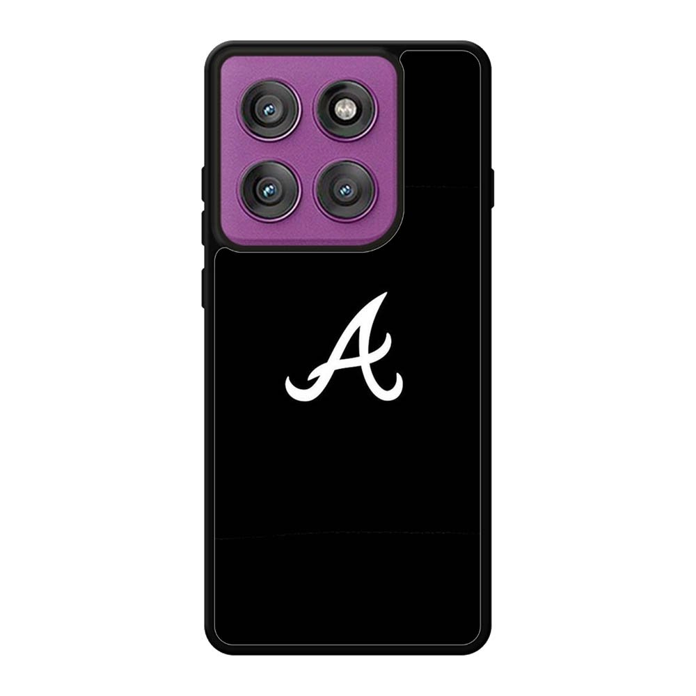 Atlanta braves logo black Motorola Moto Edge 60 Pro Case