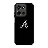 Atlanta braves logo black Motorola Moto G 5G 2025 Case DC6740