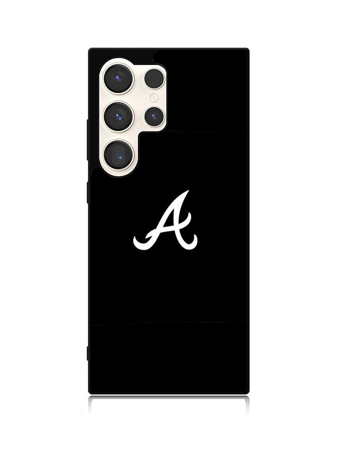Atlanta braves logo black Samsung Galaxy S24 Ultra 5G Case