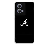 Atlanta braves logo black Motorola Moto Edge 2024 Case DC5246