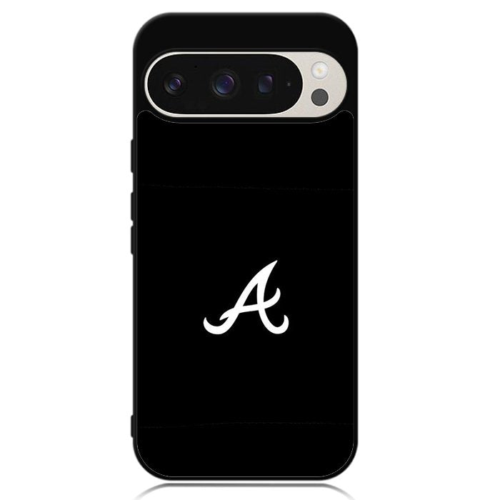 Atlanta braves logo black Google Pixel 9 Pro XL Case