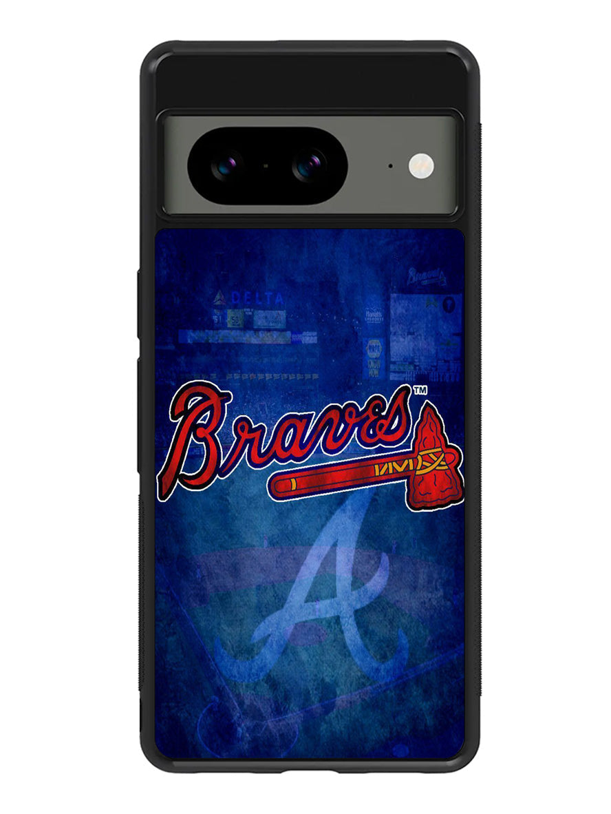 Atlanta braves wallpaper Google Pixel 8 Case