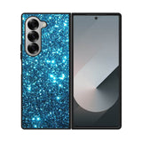 Blue bling sparkling sparkles Samsung Galaxy Z Fold 7 5G Case