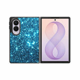 Blue bling sparkling sparkles Samsung Galaxy Z Fold 8 Case