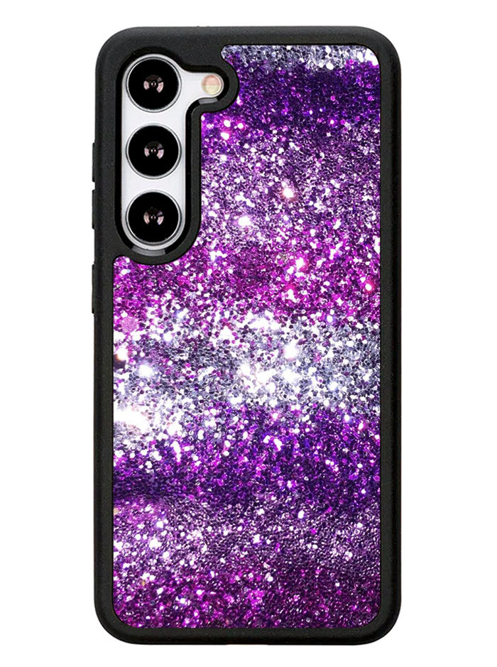 Pink Purple Silver Bling Sparkling Sparkles Samsung Galaxy S23 5G Case