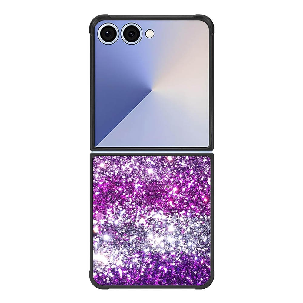 Pink Purple Silver Bling Sparkling Sparkles Samsung Galaxy Z Flip 7 5G Case