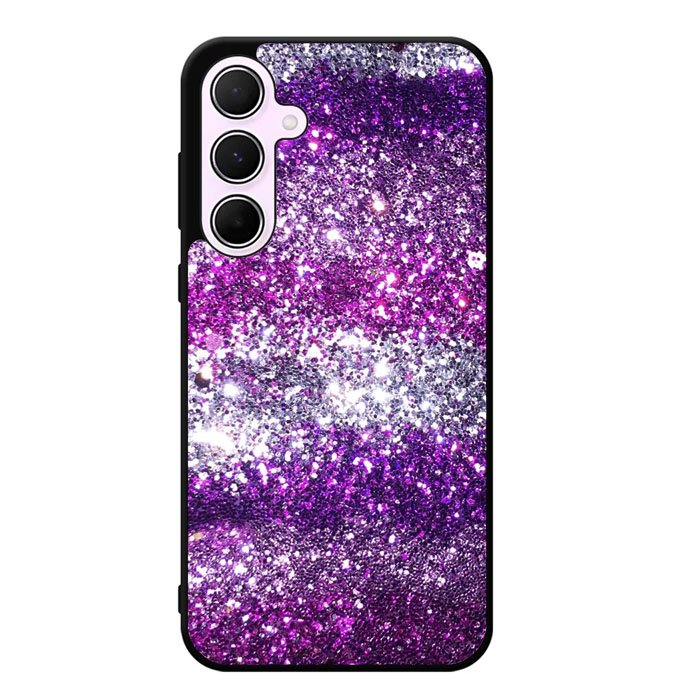 Pink Purple Silver Bling Sparkling Sparkles Samsung Galaxy A35 5G Case DC1437