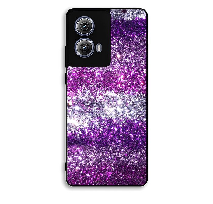 Pink Purple Silver Bling Sparkling Sparkles Motorola Moto Edge 2024 Case DC0541