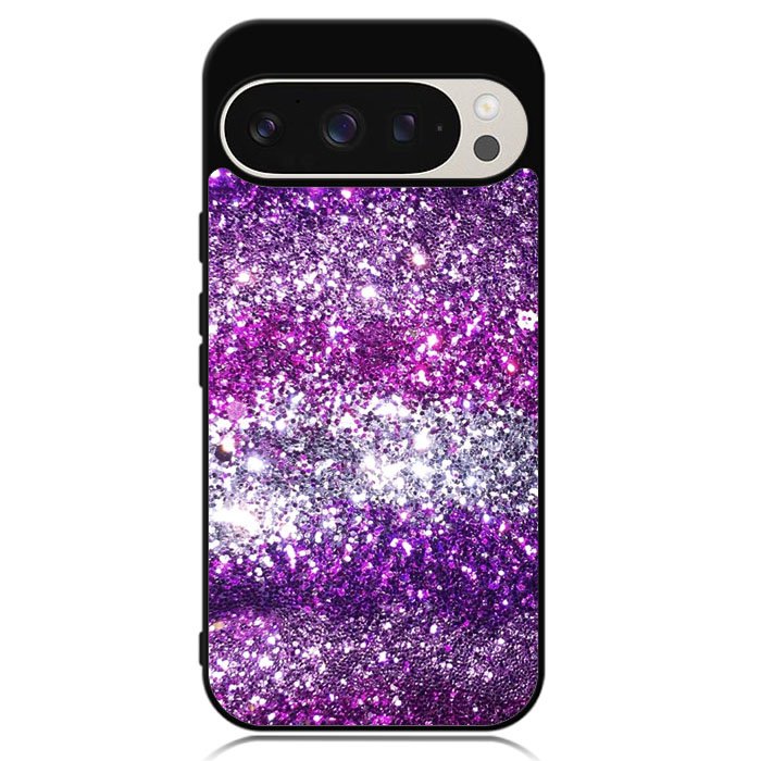Pink Purple Silver Bling Sparkling Sparkles Google Pixel 9 Pro XL Case DC1437
