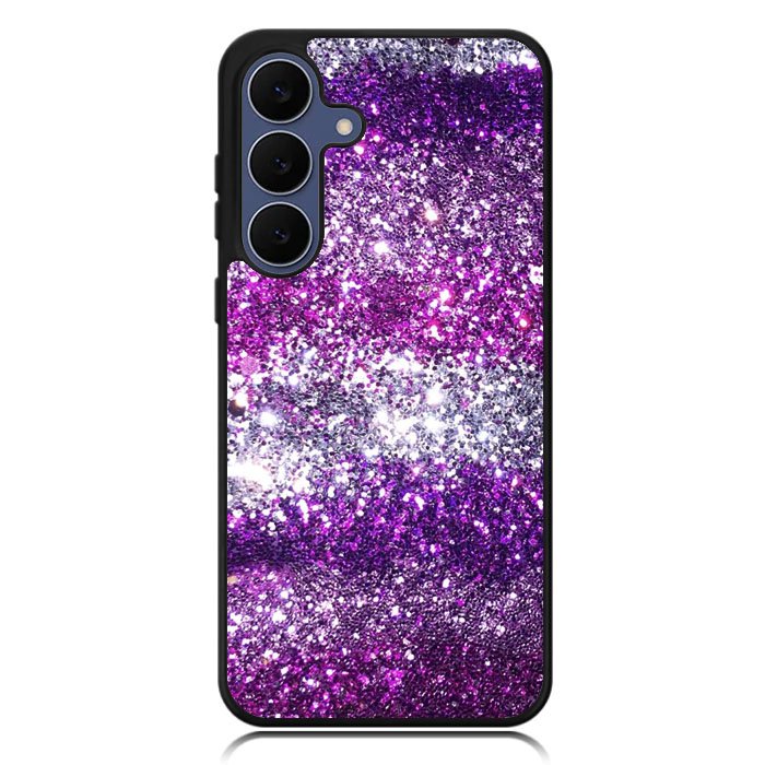 Pink Purple Silver Bling Sparkling Sparkles Samsung Galaxy S24 FE Case DC1437