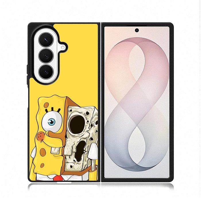 Spongebob Cartoon Skeletoon Samsung Galaxy Z Fold 8 Ultra Case DC1716